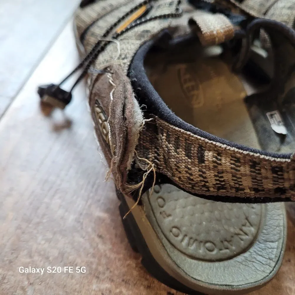 KEEN M7  Womens US 8.5 Hiking Sandals Waterproof Gray Brown Trail Sport READ SB9